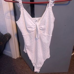 X Small white onesie tang top